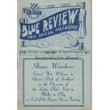 QUEEN'S PARK / MANCHESTER UNITED Official Blue Review issued by Sliema Wanderers in May 1957 which