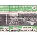 HIBS Fifteen Hibernian home programmes from the 1957/58 season to include scarce programme v
