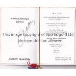 MICHEL PLATINI AUTOGRAPH A menu for the 53rd FIFA Congress Gala Dinner at Kyunbok Palace, South