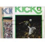 FOOTBALL IN USA Two official Kick programmes: Vancouver Whitecaps v Portland Timbers 8/4/77.