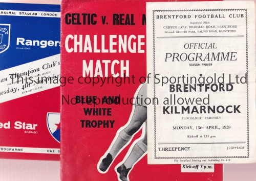 SCOTTISH A collection of 140 programmes all involving Scottish teams, 94 domestic matches from