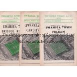 SWANSEA A collection of 23 Swansea Town home programmes 1956/57-1959/60 plus a Welsh Cup Semi