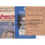 1940'S FOOTBALL PROGRAMMES Eight programmes: Brentford v Chelsea 1/12/1945 score on cover, Chelsea v