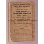 CRICKET WISDEN Original paper back brown coloured soft back John Wisden Cricketers' Almanack for