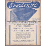 EVERTON RES - SHEF UTD RES 37-8 Everton Reserves home programme v Shef Utd Res, 9/4/1938, ex bound