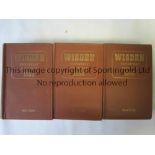 CRICKET WISDENS A collection of 3 John Wisden Cricketers' Almanacks 1953,1954 and 1955 all