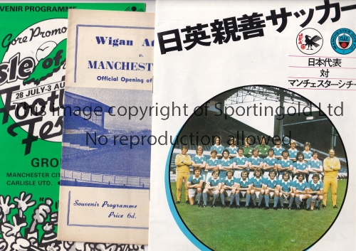 MAN CITY A collection of 80 Manchester City away programmes all friendlies some in the UK many