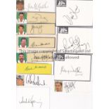 AUSTRALIA CRICKET AUTOGRAPHS A collection of 45 Australian cricketers signatures to include