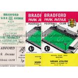 BRADFORD PA A collection of 37 Bradford Park Avenue home programmes v Plymouth Argyle (team