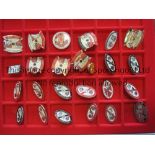 BADGES - MANCHESTER UNITED COLLECTION, Twenty five badges, Champions League, Premier League, Carling