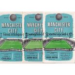 MANCHESTER CITY Twenty one home programmes:- 1957/8 X 14 all with one punched hole at the top and