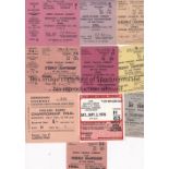 SPEEDWAY TICKETS Ten tickets including World Championships at Wembley 1953, 1954 unused, 1956, 1957,