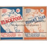 FAMOUS FOOTBALL CLUBS Official histories of Queens Park Rangers and Blackpool. Booklets published in