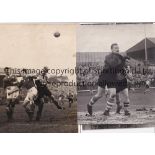 NEWPORT COUNTY Five B/W original photos from 1954 and 1955, 4 of which are 8.5" X 6.5" and have