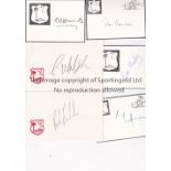 WEST INDIES CRICKET A collection of 30 signed cards with the West Indies crest to include Kanhai,