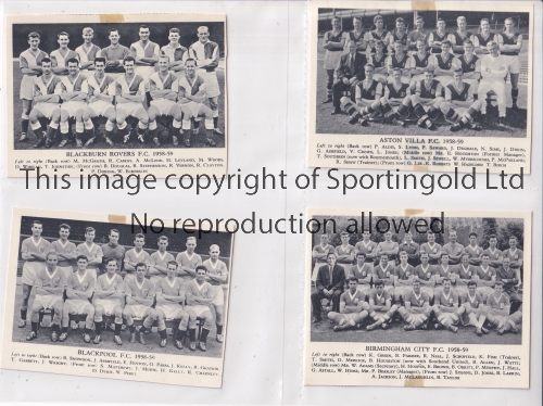 TEAM PHOTOS A collection of 56 black & white team photos of English and Scottish Clubs half from
