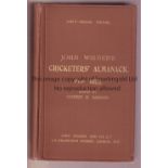 CRICKET WISDEN Original publishers hard back John Wisden Cricketers' Almanack for 1925. 62nd