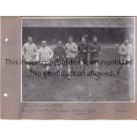 CARDIFF CITY Original mounted 8" X 6" B/W photo of 7 players training at Ninian Park in 1929/30