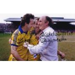 BRIGHTON Col 12 x 8 photo of Jimmy Case, Tony Grealish and manager Jimmy Melia celebratinig together