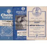 CHELSEA Twenty nine home programmes 1948 - 1965 including Bolton 48/9, Man. Utd. 49/50 writing on