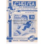 CHELSEA Home programme v Arsenal 7/10/1939 . Wartime friendly. 4 Page. No writing. Good