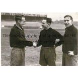 SCUNTHORPE UNITED 1950/1 Seven reprinted B/W photos from the first League season, mostly 12" X 8"