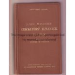CRICKET WISDEN Original publishers hard back John Wisden Cricketers' Almanack for 1924. 61st