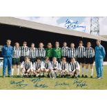 GRIMSBY Col 12 x 8 photo of the Fourth Division winners posing with their trophy during a photo-