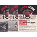 MANCHESTER UNITED Set of 21 home League programmes for season 1960/1. Leicester, Nottm. Forest and