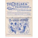 CHELSEA Home programme v Bradford City 31/10/1908. Ex Bound Volume. Generally good