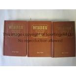 CRICKET WISDENS A collection of 3 John Wisden Cricketers' Almanacks 1950,1951 and 1952 all