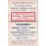 ALDERSHOT Programme for the home Division 3 match against Reading 22/10/1938. No writing.