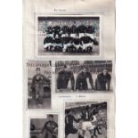 A.C. MILAN 1956/7 AUTOGRAPHS An autographed postcard size B/W team group signed by all 11 players