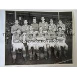 LEEDS UNITED Original B/W 15" X 12" team group 1938/9 Press photo issued by A. Wilkes & Son and