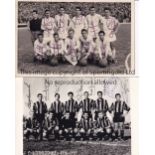 REAL MADRID / INTER MILAN Two team groups, a postcard of F.C. Internazionale 1956-57 with printed