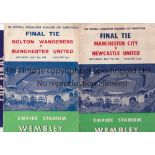 FA CUP FINALS 1955 & 1958 Programmes for both Finals. 1955 includes songsheet and 1958 has team