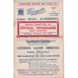 ALDERSHOT Programme for the home Division 3 match against Luton Town 3/12/1932. First season as a