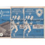 LEICESTER A collection of 23 Leicester City home programmes 2 x 1953/54 , 1 x 1954/55, 5 x 1955/