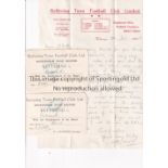 KETTERING TOWN V PORTSMOUTH 1924 Two complimentary tickets for the match at Kettering 8/11/1924 plus