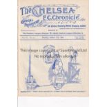 CHELSEA Home programme v Sheffield Wednesday 17/10/1908. Ex Bound Volume. Generally good