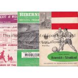 SCOTTISH FOOTBALL PROGRAMMES 1960'S Twenty eight programmes including Austria v Scotland 1960 with