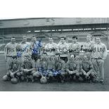 ENGLAND B/w 12 x 8 photo of the England side selected to play Austria in a friendly International at