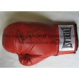 THOMAS HEARNS A signed red Everlast glove in black marker by the "Hitman". Very good