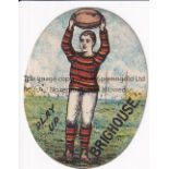 W N SHARPS BRADFORD RUGBY FOOTBALL CARD The forerunner to Baines cards. 'Play Up Brighouse'. Good