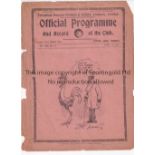 TOTTENHAM / CHELSEA Home programme v Chelsea 20/4/1929. Split spine with punch holes. Only fair