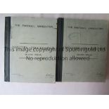 FOOTBALL ASSOCIATION 1938-1940 Two large printed official publications, Minutes and Proceedings