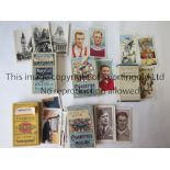 CIGARETTE CARDS Five complete sets: Wills Association Footballers 1939, Wills Railway Equipment