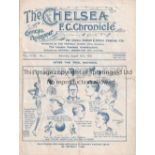 CHELSEA / BIRMINGHAM Programme Chelsea v Birmingham City 26/8/1922. Not ex Bound Volume. Light