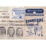 1950'S FOOTBALL PROGRAMMES Fifty programmes including Man. City v Portsmouth 51/2 creased, Doncaster