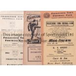 FOLKESTONE A collection of 16 Folkestone Town Home programmes 1947-1958 to include Sheppey United